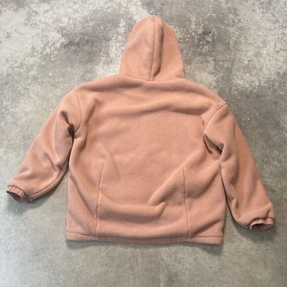 Fabletics‎ Jacket Womens Small Pink Sherpa Pocket Full-Zip Hooded Outdoor - Picture 4 of 8